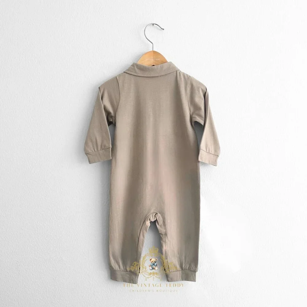 NWT Cute Baby & Toddler Boys One-piece Bodysuits Long Sleeve Pants Romper 12-18M - Picture 2 of 2